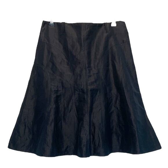 Emporio Armani Dresses & Skirts - Emporio Armani Black Taffeta Panel Skirt size 8